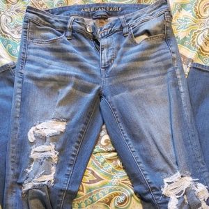 American Eagle Distressed Jeggings